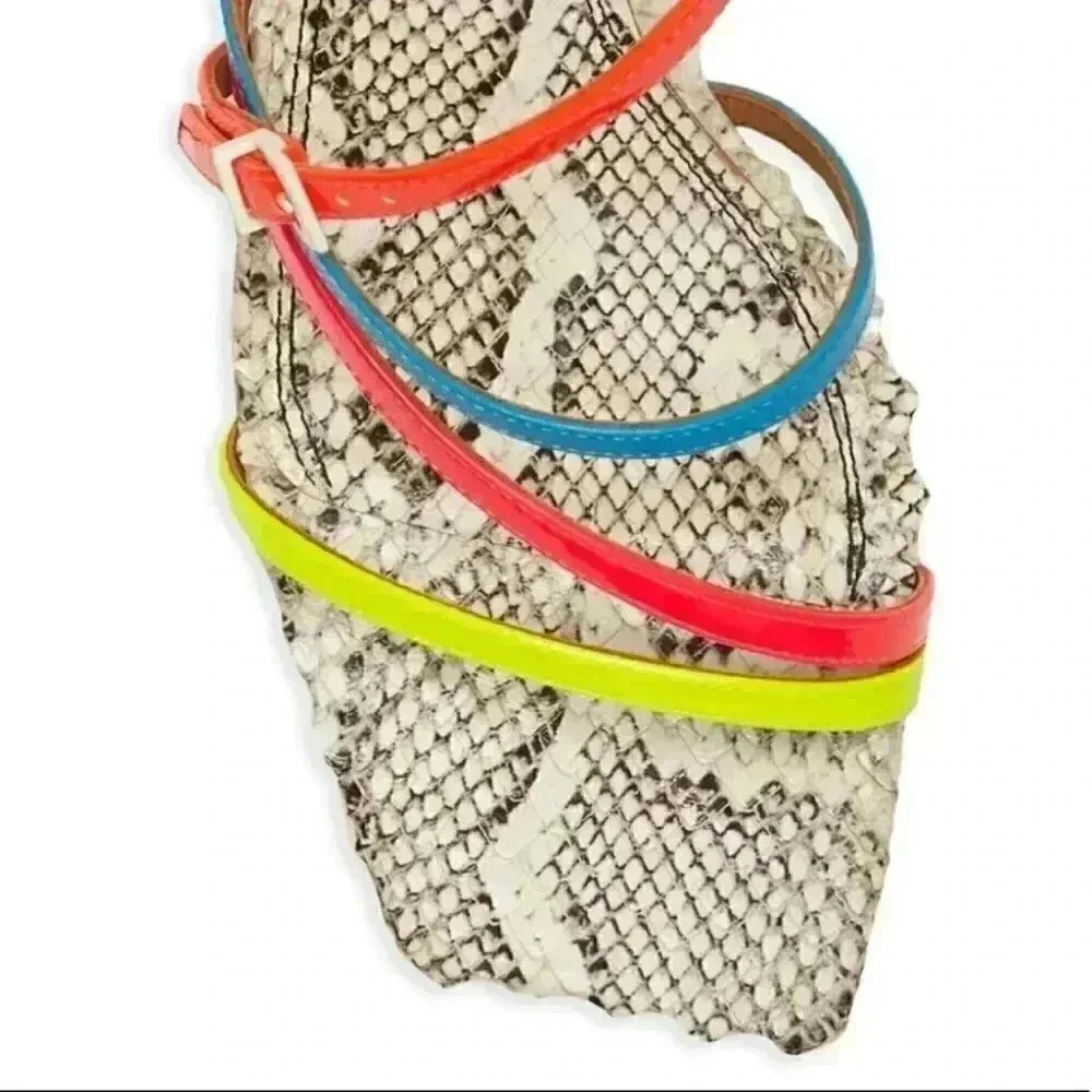 Mercedes Castillo Kelise Neon Snake print Leather